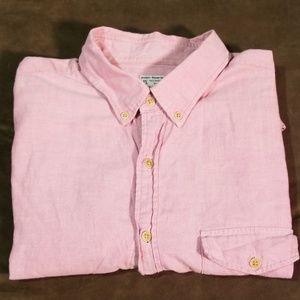 J Crew Pink Long Sleeve Button Down